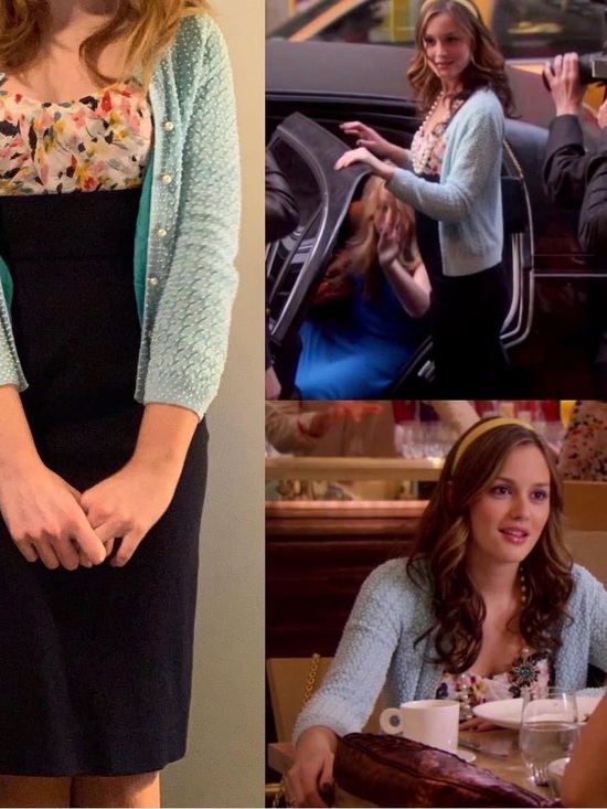 leifsdottir Sweaters - Gossip Girl pearl embroidered cardigan